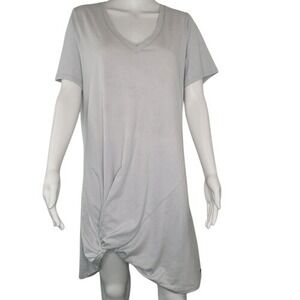 N:philanthropy‎ Gray Leonardo Twist Hem  Dress